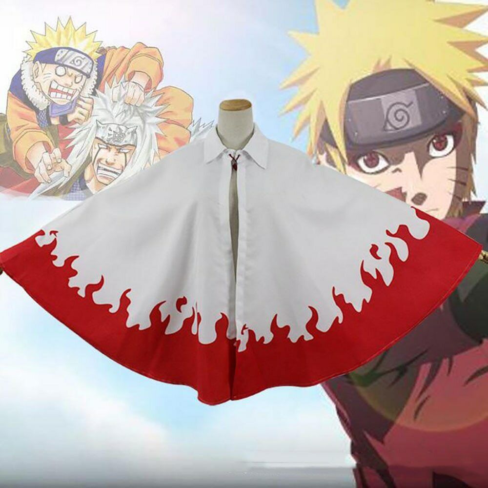 Anime Naruto Cloak Robe Unisex Fourth Hokage Naruto Cosplay Cloak