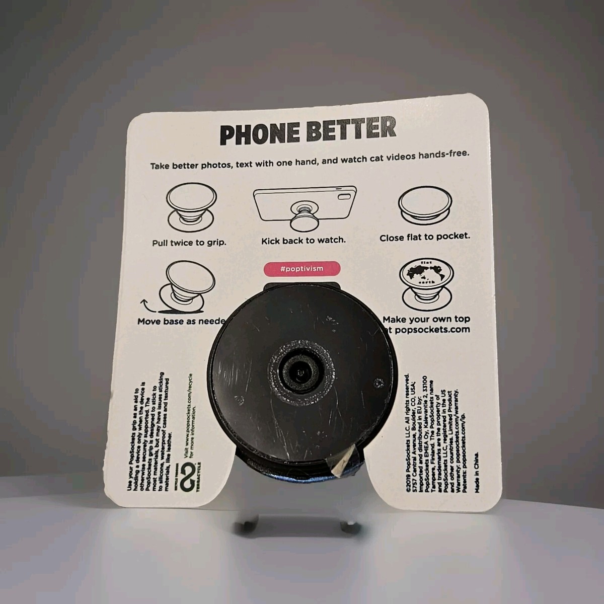 Popgrip Phone Grip Stand, Custom Hand Painted, Unique One-of-a-kind Art  Piece