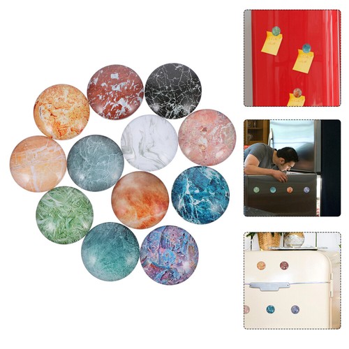 3 Pieces Marble Fridge Magnet DIY Crafts Accessories Jewelry Material - 第 4/12 張圖片