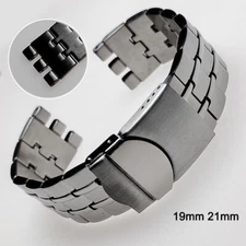 19mm 21mm Stainless Steel Strap for Swatch Watch Band Metal Bracelet Wrist Belt
