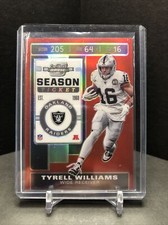 TYRELL WILLIAMS 2019 Contenders Optic Season Ticket Red Prizm /199 RAIDERS #39