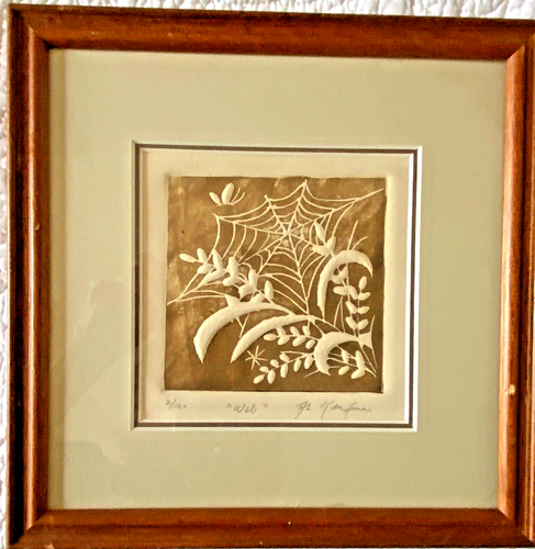 Botanical Intaglio Etching "Web" Signed & Numbered (2/100) by Al Kaufman - Picture 1 of 3