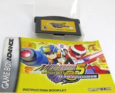 Nintendo Game Boy Advance Megaman 5 Battle Network, Team Protoman. Game in Clear