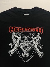 MEGADETH T-Shirt 90  s Heavy Metal Rock Band Tour Tee Size Medium New With Tags