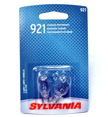 Sylvania Basic 921 17.9W Two Bulbs Back Up Reverse Light Replacement Lamp Fit