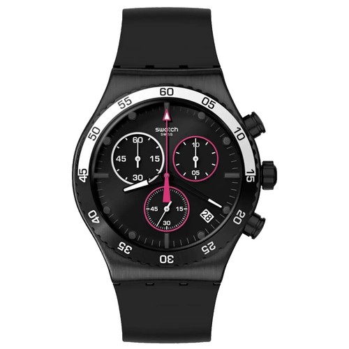 Vintage Swatch Chrono-Tech Womens Watch 25mm Red Rubber Black Case New Battery Swatch Watch Vintage Ladies Chrono Tech LB104 | Mercari main image 4