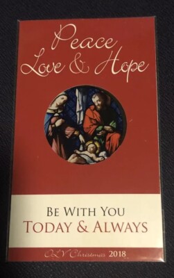 Peace Love & Hope Be With You Today & Always OLV Charities Ornament Unopened