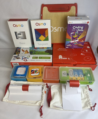 Huge Osmo Lot - Genius & Creative Starter Kit + Coding Jam Games & Extra Bases