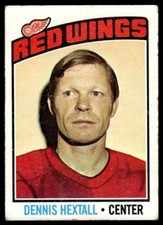 1976 Topps Dennis Hextall #32 Detroit Red Wings