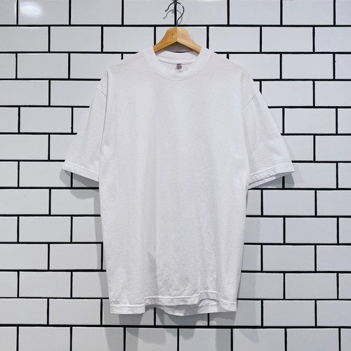 CAMISETA LOS ANGELES APPAREL OVERSIZE MANGA CORTA ALTO CUELLO FALSO BLANCA - Imagen 1 de 3