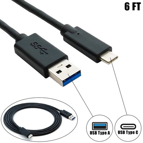 1ft 3ft 6ft USB Type C USB-C USB-A Cable Cord Smartphone Charging Laptop Macbook - Picture 10 of 11