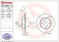 2X Brembo Bremsscheibe 09.B492.10 Passend FüR Nissan Suzuki