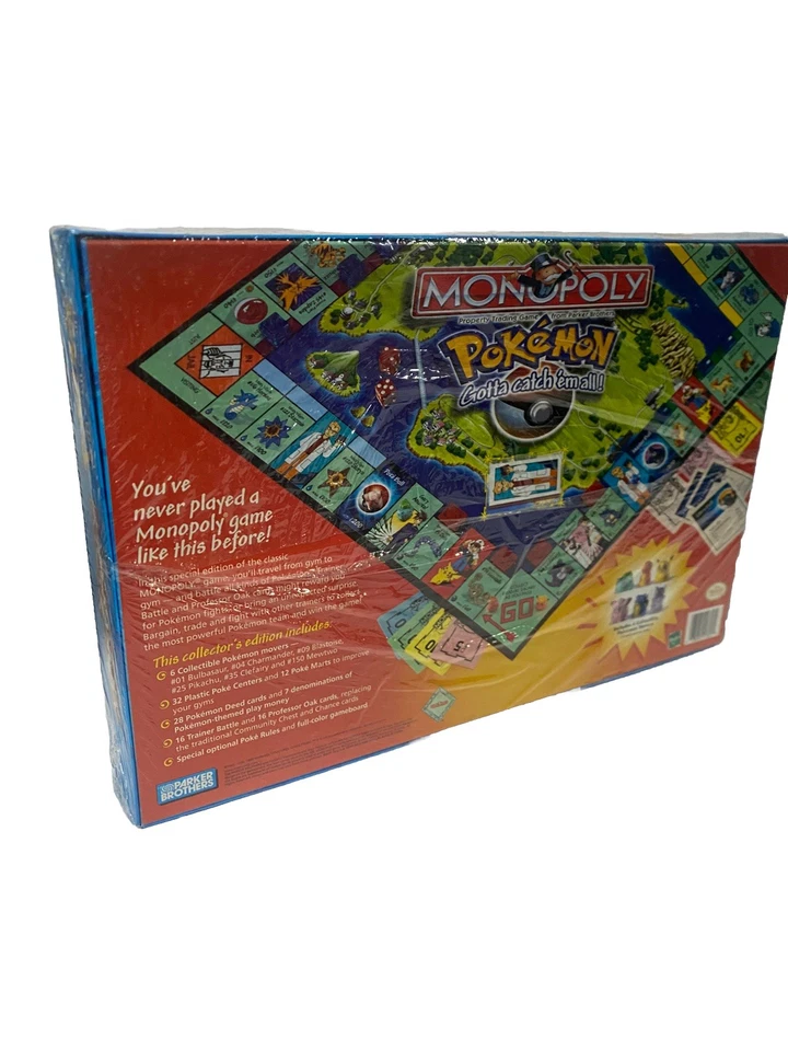 Hasbro Pokemon Collector's Edition Monopoly (SEALED) Board Game - 41357 1999 - Image 3 of 4