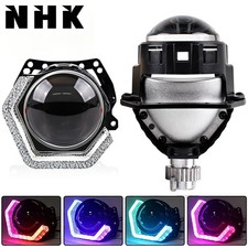 Nhk 2.5 Bi Led Projector Lens Drl Rgb Led Angel Eye Headlight Lhd Rhd Retrofit