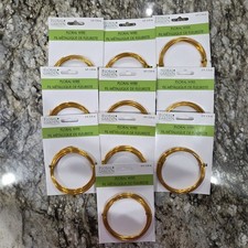 New Floral Garden brand Gold Floral Wire 6ft 1.8m Crafts Lot Of 10