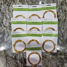 New Floral Garden brand Gold Floral Wire 6ft 1.8m Crafts Lot Of 10