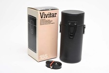 Vivitar 185 Hard lens case, New in box w/strap 8" tall x 3.25" wide