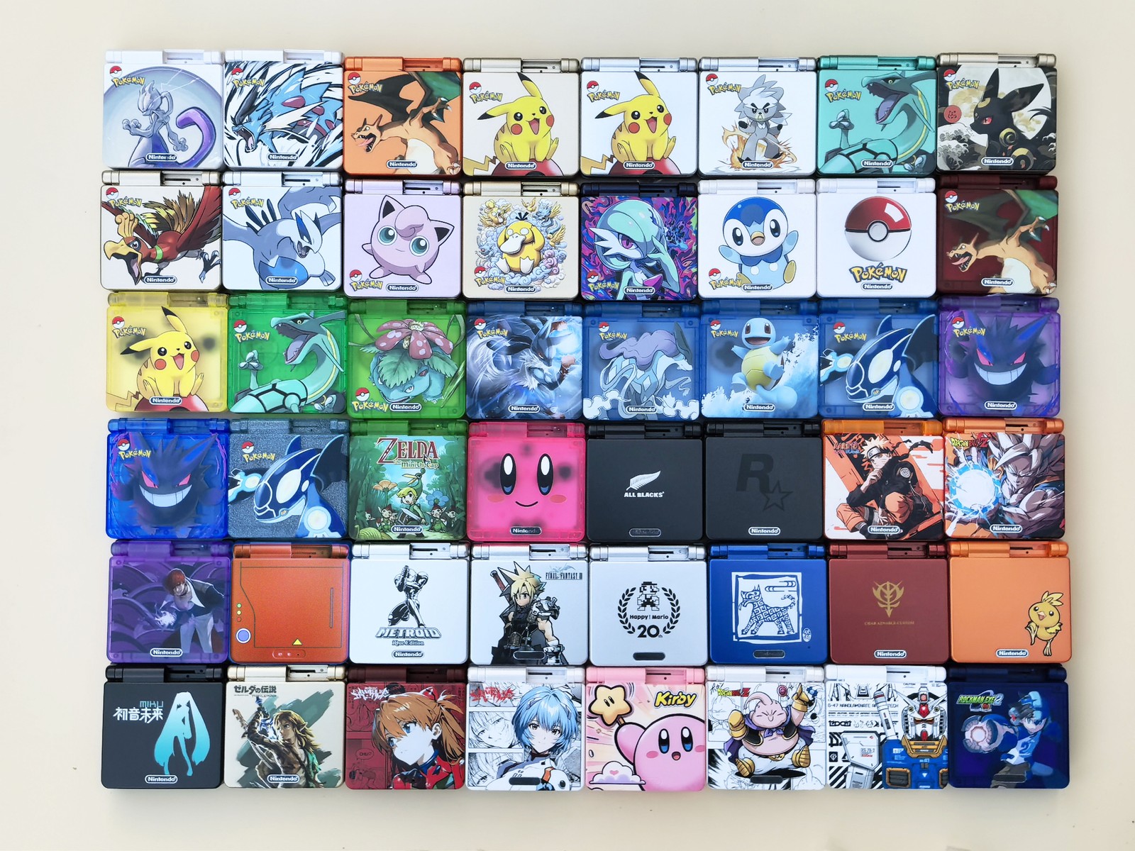 Consola Nintendo Game Boy Advance SP GBA con pantalla retroiluminada IPS V5 elige color