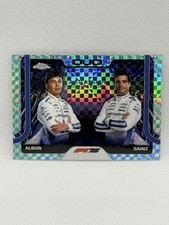 2025 Topps Chrome F1 Alex Albon / Carlos Sainz Duo Aqua Checker  /199 #172