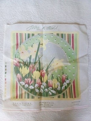 Vintage Nadelspitze Wandteppich Leinwand entworfen von Julia A'Court für Kreationen