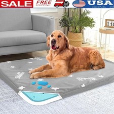 Waterproof Large Dog Bed Gel Foam Non Slip Cover Removable Pet Mattress Travel