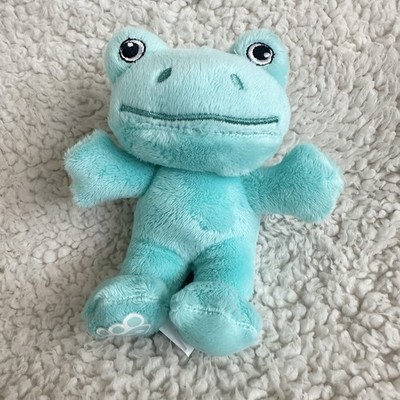 Build A Bear Workshop Tiny Turqoise Frog Plush 5  Stuffed Animal Easter Toad