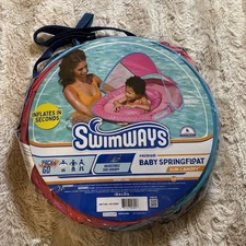 Swimways Premium Baby Springfloat With Sun Canopy 9-24 months Pack & Go Unopened