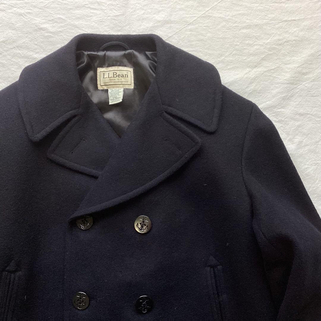 L.L.Bean Sterlingwear Peacoat Men M Made in USA Wool Vintage