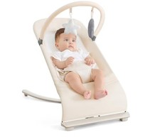 NEW Flyboss Baby Bouncer 0 To 18 Months/33lbs In Khaki