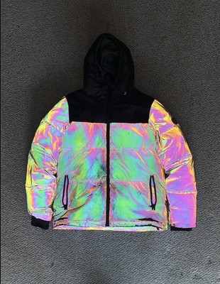 Men s Bershka Heat Reflective Puffer Jacket Size Small