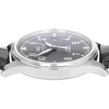 IWC SCHAFFHAUSEN PILOT WATCH MARK XVI IW325501 39mm SS Black Dial Leather #C489 5