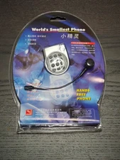 Vintage World's Smallest Phone Hand's Free NIB Sealed NOS House Phone-Silver