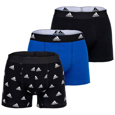 adidas Herren Boxershorts, 3er Pack - Trunks, Active Flex Cotton, Logo, einfa...