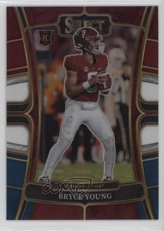 2023 Select Draft Picks Concourse Tri-Color Prizm /199 Bryce Young #1 Rookie RC