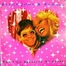 Elton John - Don't Go Breaking My Heart - Used Vinyl Record 7 - E16320z