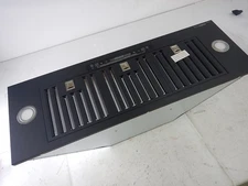 36" Black Built-in/Insert Range Hood, 900 CFM Ducted/Ductless Stainless Steel