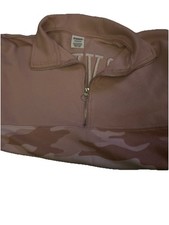 Victoria's Secret Pink Camo HALF Zip Sweatshirt Size SMALL - RETAILS FOR 59.99