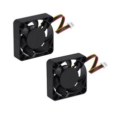 2-Pack PWM Cooling Fans for Raspberry Pi - 40x40x10mm Speed Adjustment Fans