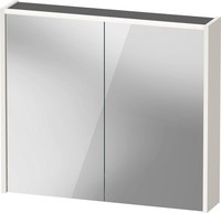 Duravit D-Code Spiegelschrank, Steckdose Typ J (Ch, Li), 2 TüRen, Led-Lichtfeld