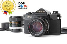 2Lens NEAR MINT Canon F-1 Film Camera FD 50mm f/1.4 S.S.C. 24mm SSC Lens JAPAN
