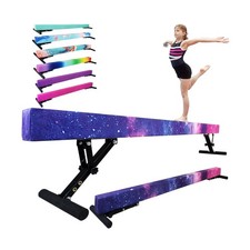 Adjustable balane Beam for Kids - 8FT Gymnastics Beam - high and Low Floor Be...