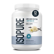 Proteína en polvo de suero 25 g vainilla isopura salud intestinal 12 porciones apoyo inmunológico