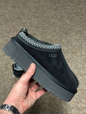 UGG Tazz Tasman Platform Black Slippers, Size 2 UK ,Eu 35 Womens Slippers