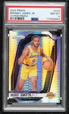 2024-25 Panini Prizm Hyper Prizm Bronny James Jr #243 PSA 8 8d9