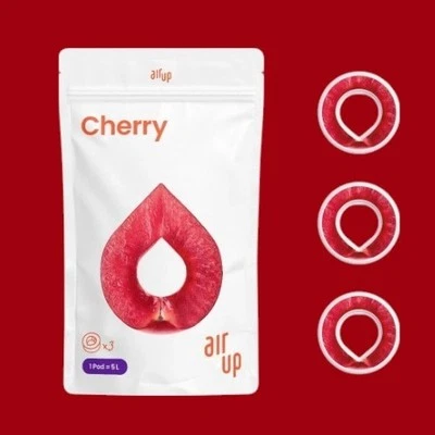 AIR UP, AIRUP, AIR-UP PODS ORIGINALI AIR UP – GUSTO CILIEGIA – CONFEZIONE DA 3 ANELLI