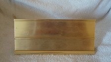 New Hermes desktop nameplate holder gold NR