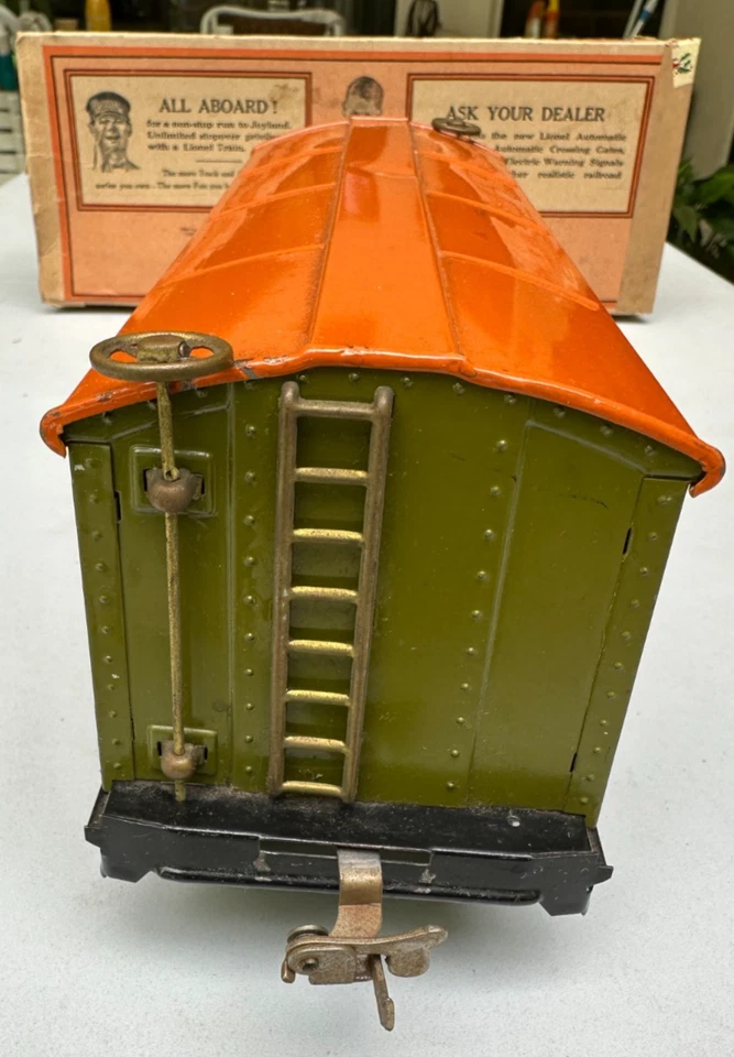 老式 Lionel 标准规格战前 # 513 牛车清洁原装盒很好! — 第 4/4 张图片