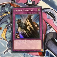 RA02-EN075 Solemn Judgment : Super Rare Card : 1st Edition : YuGiOh TCG