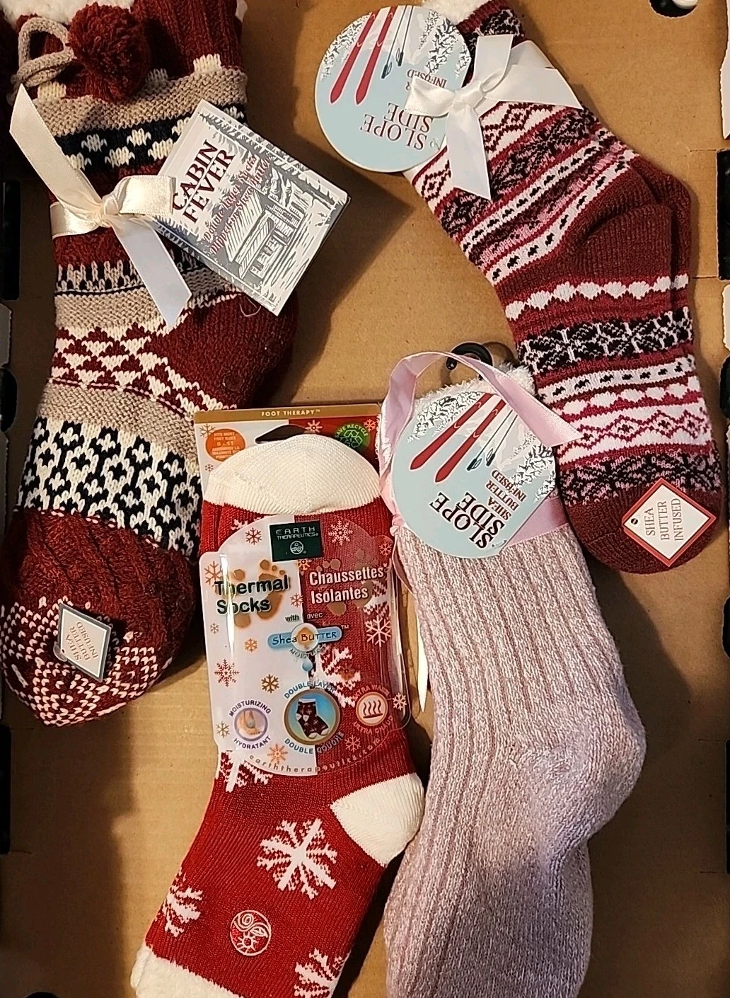 4 pairs of the COZIEST Winter Socks Ever! Kissables by Minx NY...please see dets