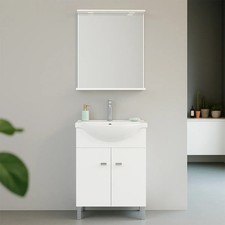 Mobile bagno a terra con specchiera e lavabo modello nadia 65cm SAVINI DUE
